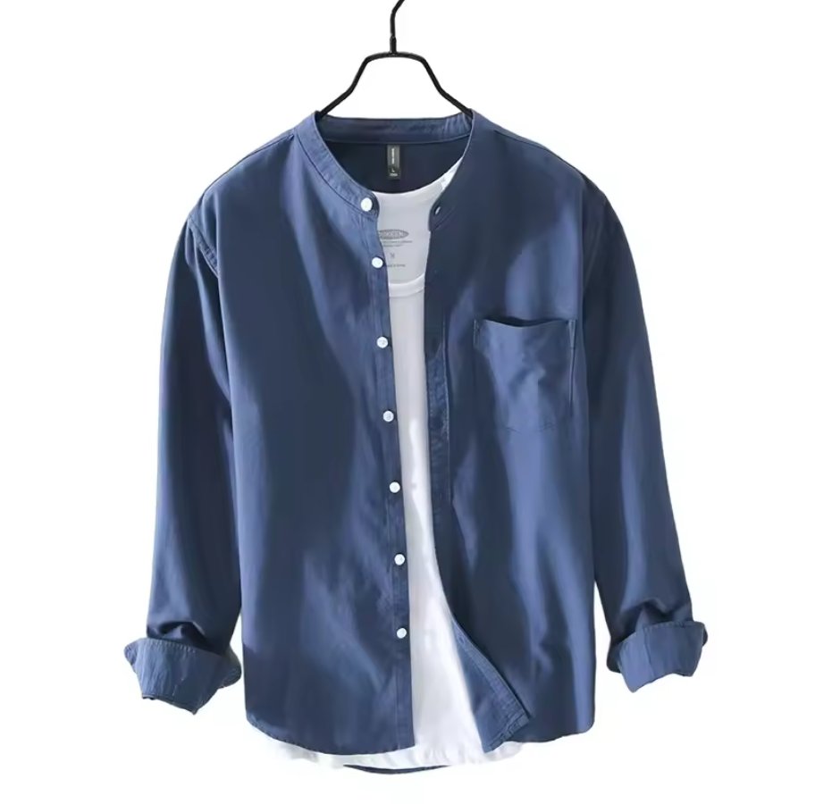 JAPANESE COLLAR COTTON SHIRT
