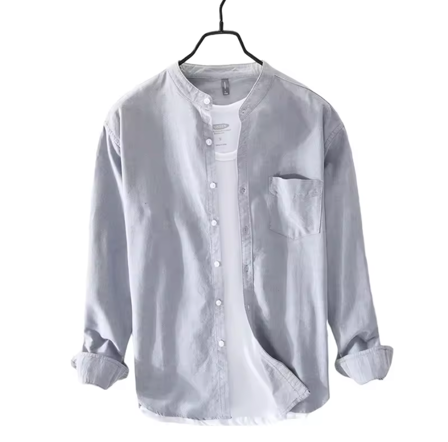 JAPANESE COLLAR COTTON SHIRT