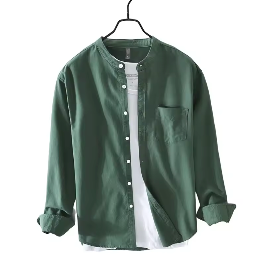 JAPANESE COLLAR COTTON SHIRT