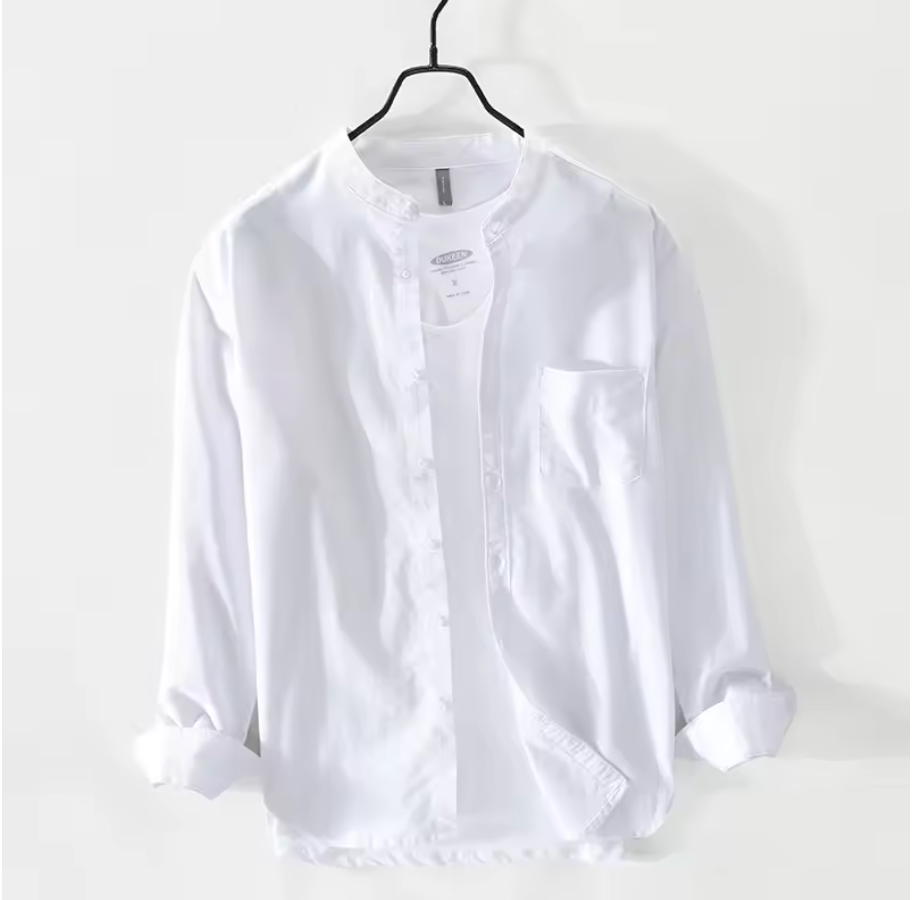 JAPANESE COLLAR COTTON SHIRT